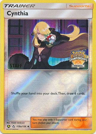 Cynthia (119a/156) (Regional Championship Promo Staff) [Sun & Moon: Ultra Prism] - Card Brawlers | Quebec | Canada | Yu-Gi-Oh!