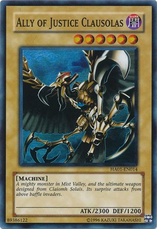 Ally of Justice Clausolas [HA01-EN014] Super Rare - Card Brawlers | Quebec | Canada | Yu-Gi-Oh!