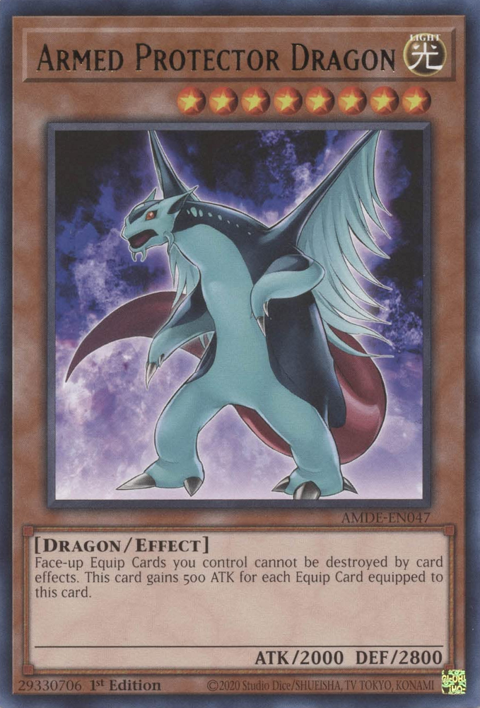 Armed Protector Dragon [AMDE-EN047] Rare - Card Brawlers | Quebec | Canada | Yu-Gi-Oh!