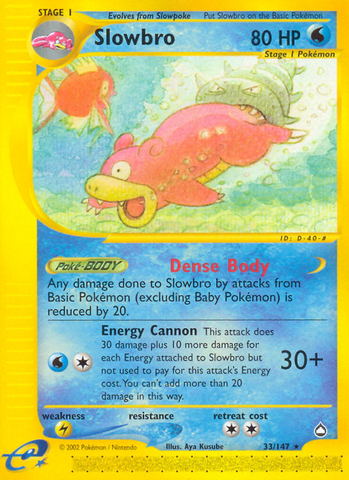 Slowbro (33/147) [Aquapolis] - Card Brawlers | Quebec | Canada | Yu-Gi-Oh!