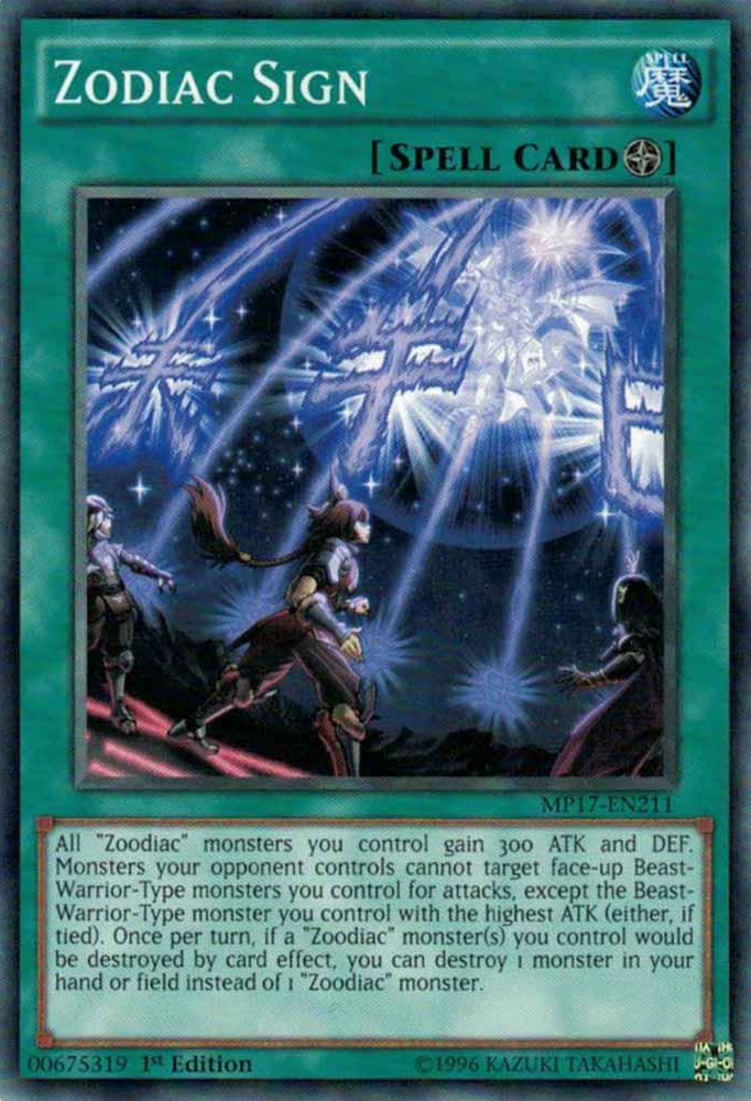 Zodiac Sign [MP17-EN211] Common - Card Brawlers | Quebec | Canada | Yu-Gi-Oh!