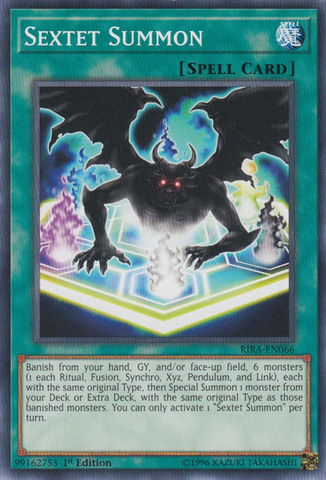 Sextet Summon [RIRA-EN066] Common - Card Brawlers | Quebec | Canada | Yu-Gi-Oh!