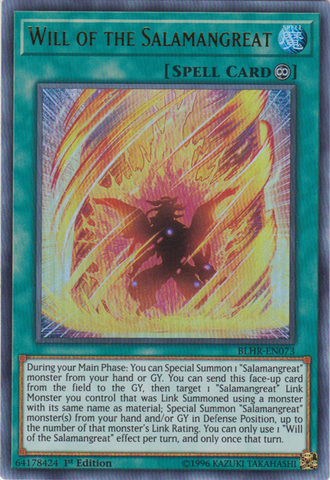 Will of the Salamangreat [BLHR-EN073] Ultra Rare - Card Brawlers | Quebec | Canada | Yu-Gi-Oh!