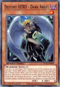 Destiny HERO - Dark Angel [SGX1-ENB09] Common - Card Brawlers | Quebec | Canada | Yu-Gi-Oh!