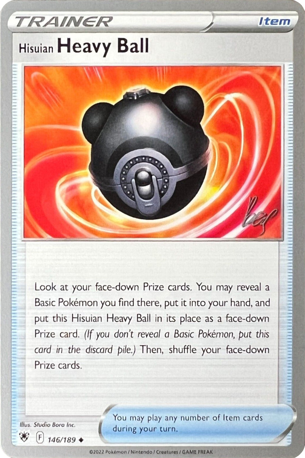 Hisuian Heavy Ball (146/189) (Cheryl Again - Sebastian Lashmet) [World Championships 2022] - Card Brawlers | Quebec | Canada | Yu-Gi-Oh!