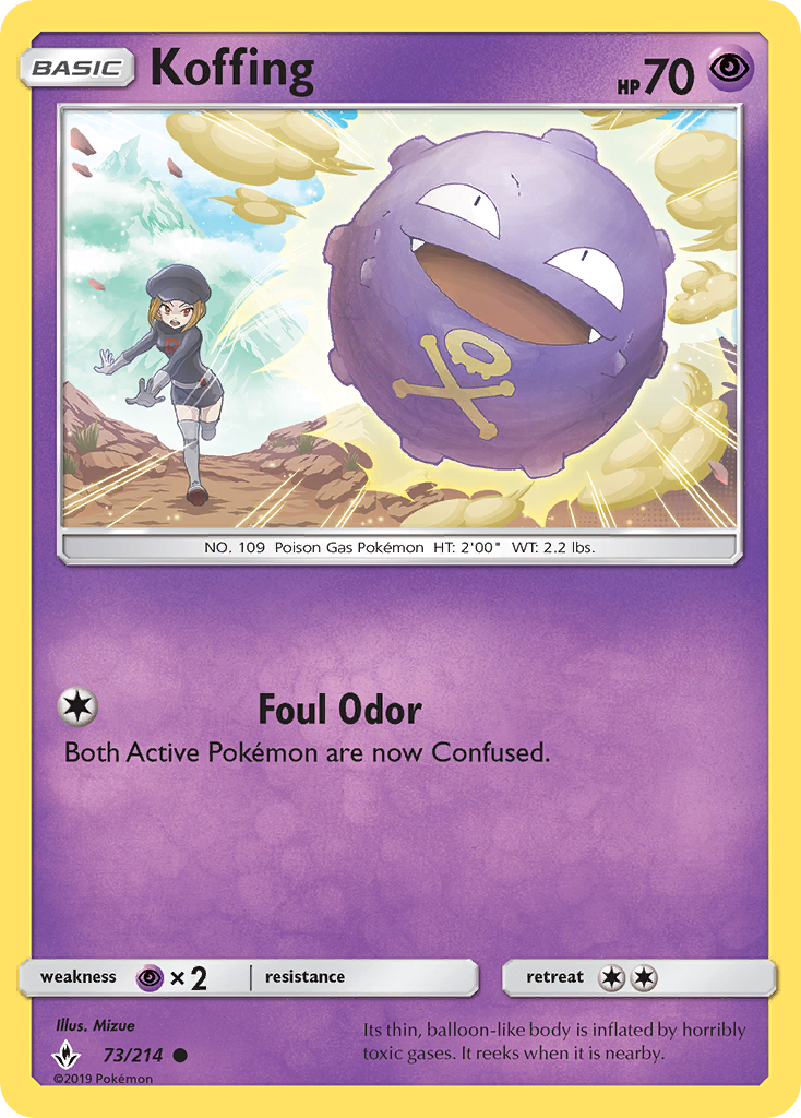 Koffing (73/214) [Sun & Moon: Unbroken Bonds] - Card Brawlers | Quebec | Canada | Yu-Gi-Oh!