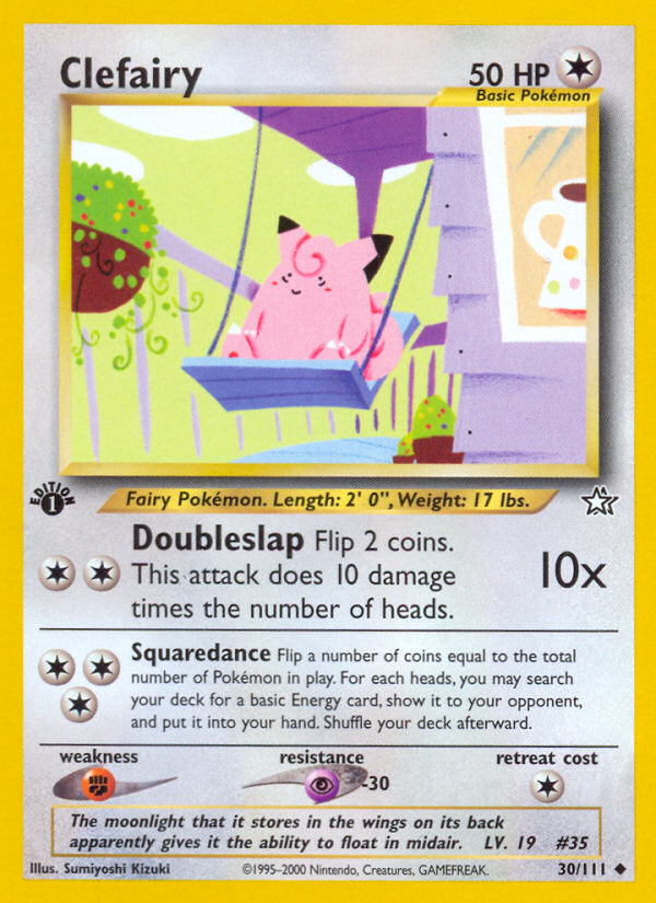 Clefairy (30/111) [Neo Genesis 1st Edition] - Card Brawlers | Quebec | Canada | Yu-Gi-Oh!