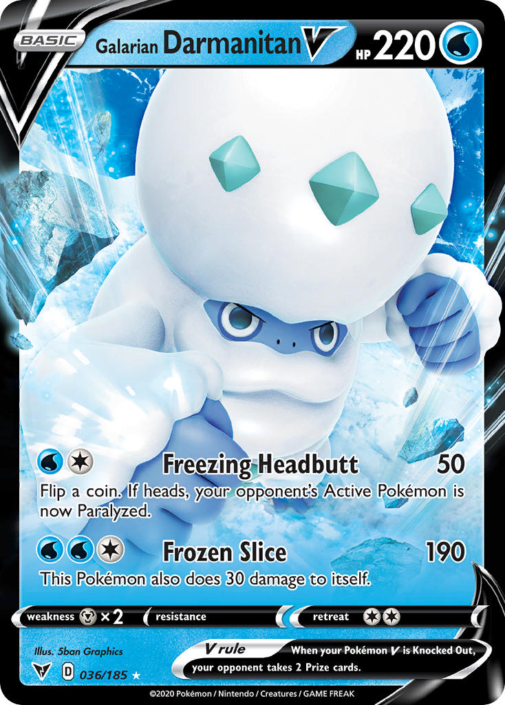 Galarian Darmanitan V (036/185) [Sword & Shield: Vivid Voltage] - Card Brawlers | Quebec | Canada | Yu-Gi-Oh!