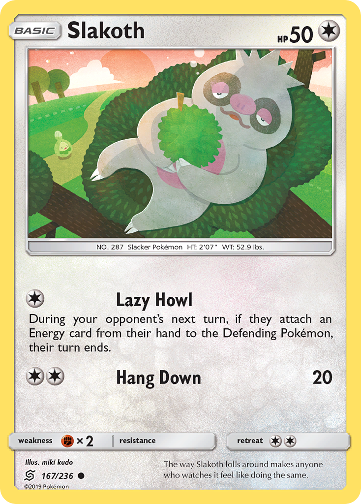 Slakoth (167/236) [Sun & Moon: Unified Minds] - Card Brawlers | Quebec | Canada | Yu-Gi-Oh!