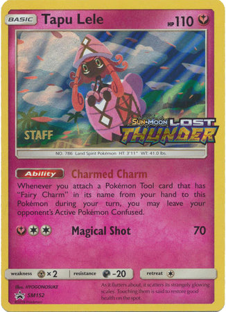 Tapu Lele (SM152) (Staff Prerelease Promo) [Sun & Moon: Black Star Promos] - Card Brawlers | Quebec | Canada | Yu-Gi-Oh!