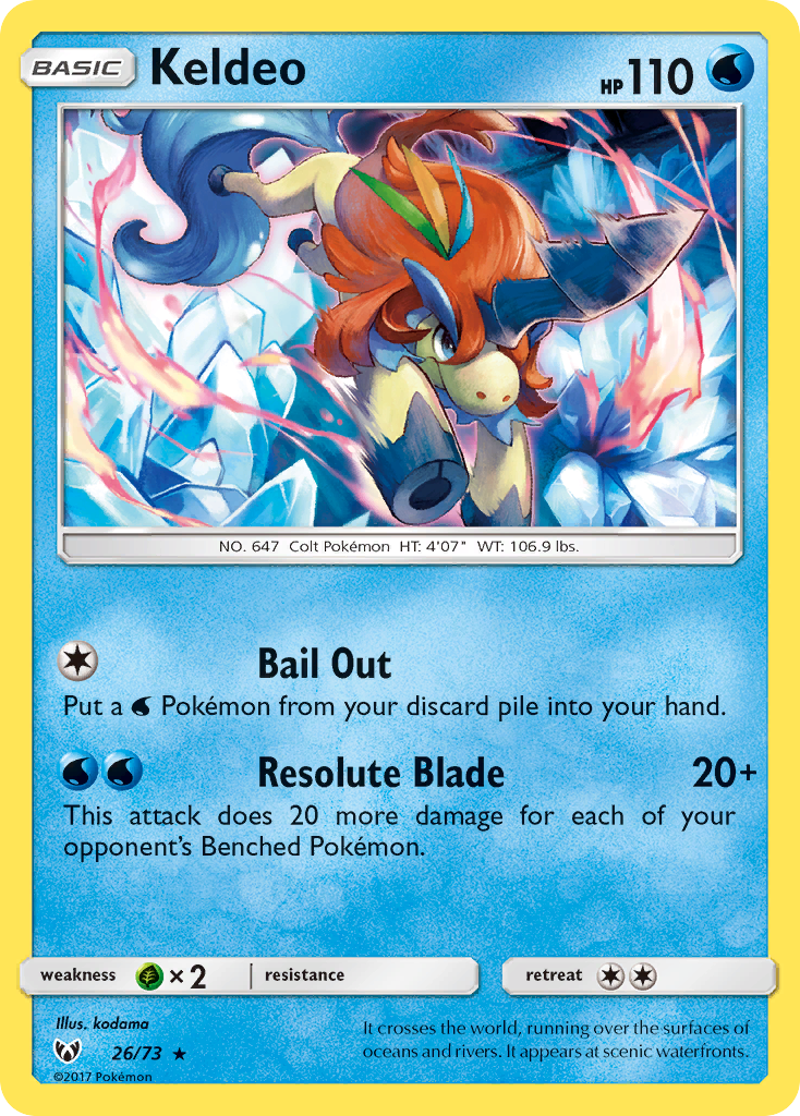 Keldeo (26/73) [Sun & Moon: Shining Legends] - Card Brawlers | Quebec | Canada | Yu-Gi-Oh!