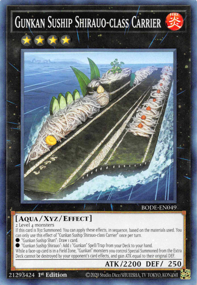 Gunkan Suship Shirauo-class Carrier [BODE-EN049] Common - Card Brawlers | Quebec | Canada | Yu-Gi-Oh!