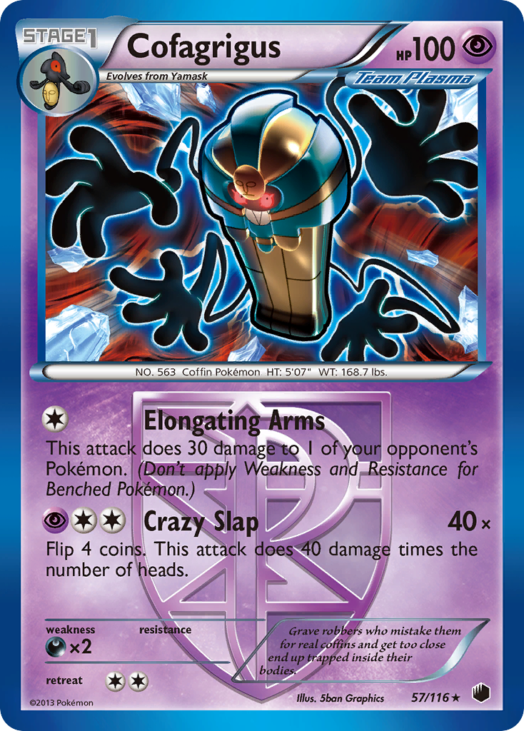 Cofagrigus (57/116) [Black & White: Plasma Freeze] - Card Brawlers | Quebec | Canada | Yu-Gi-Oh!