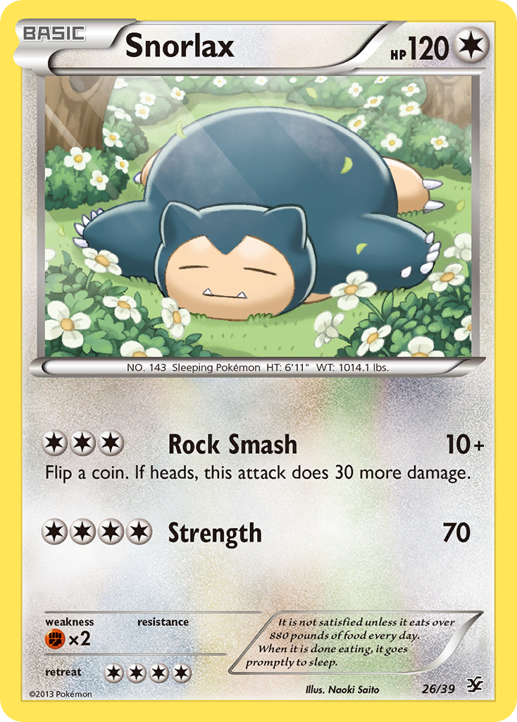 Snorlax (26/39) [XY: Kalos Starter Set] - Card Brawlers | Quebec | Canada | Yu-Gi-Oh!