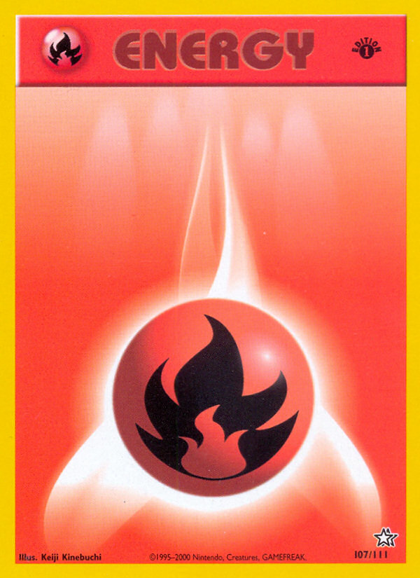 Fire Energy (107/111) [Neo Genesis 1st Edition] - Card Brawlers | Quebec | Canada | Yu-Gi-Oh!
