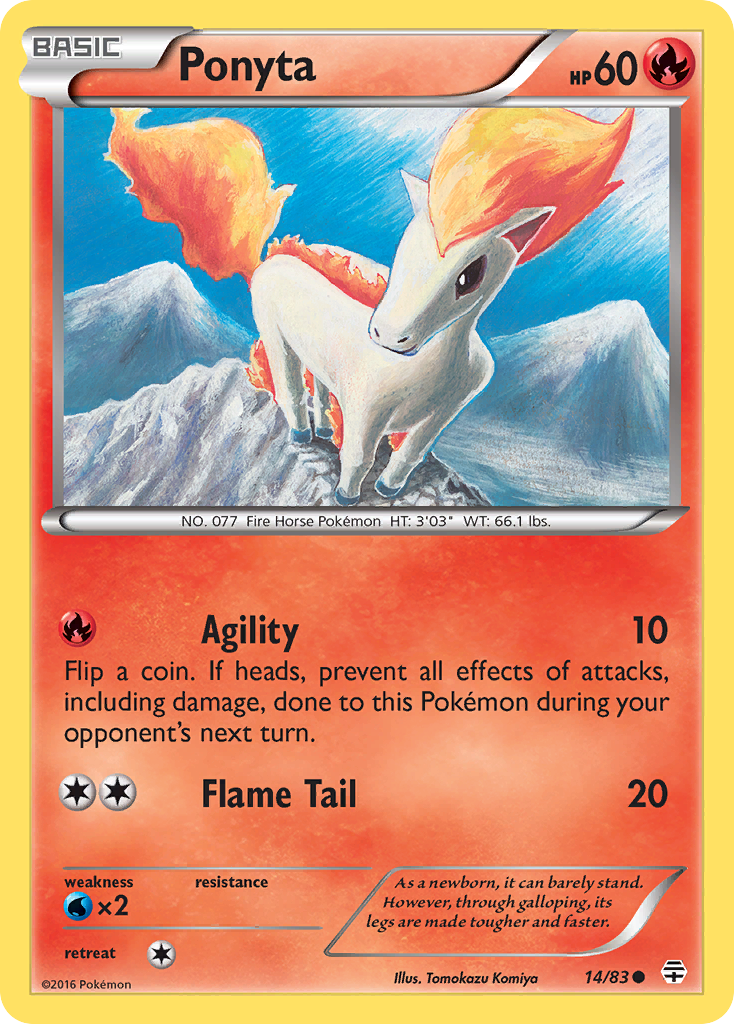 Ponyta (14/83) [XY: Generations] - Card Brawlers | Quebec | Canada | Yu-Gi-Oh!