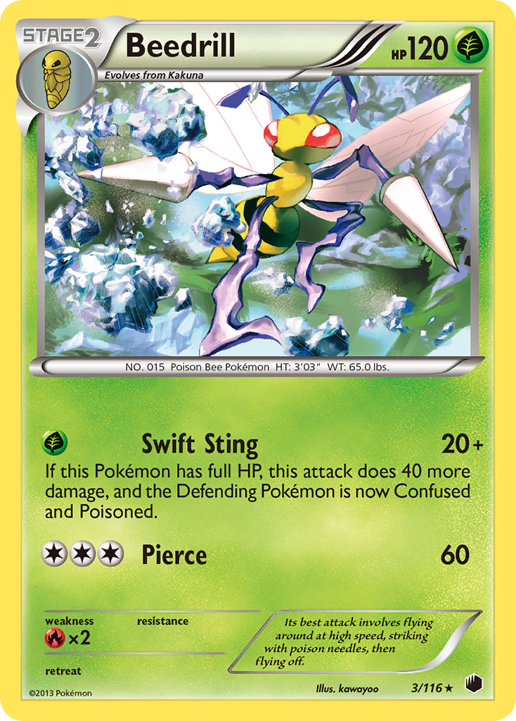 Beedrill (3/116) [Black & White: Plasma Freeze] - Card Brawlers | Quebec | Canada | Yu-Gi-Oh!