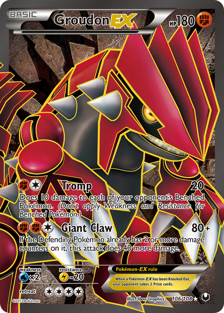 Groudon EX (106/108) [Black & White: Dark Explorers] - Card Brawlers | Quebec | Canada | Yu-Gi-Oh!
