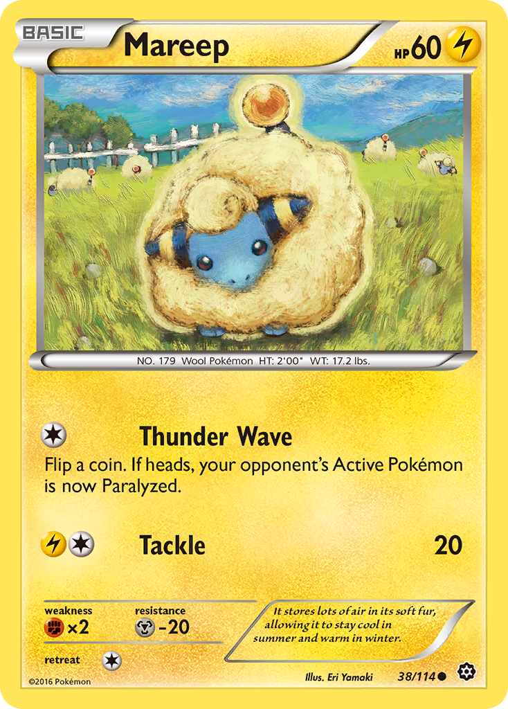 Mareep (38/114) [XY: Steam Siege] - Card Brawlers | Quebec | Canada | Yu-Gi-Oh!