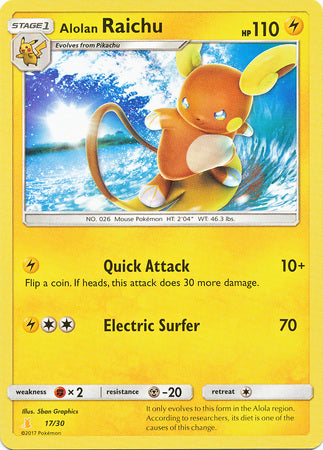 Alolan Raichu (17/30) [Sun & Moon: Trainer Kit - Alolan Raichu] - Card Brawlers | Quebec | Canada | Yu-Gi-Oh!