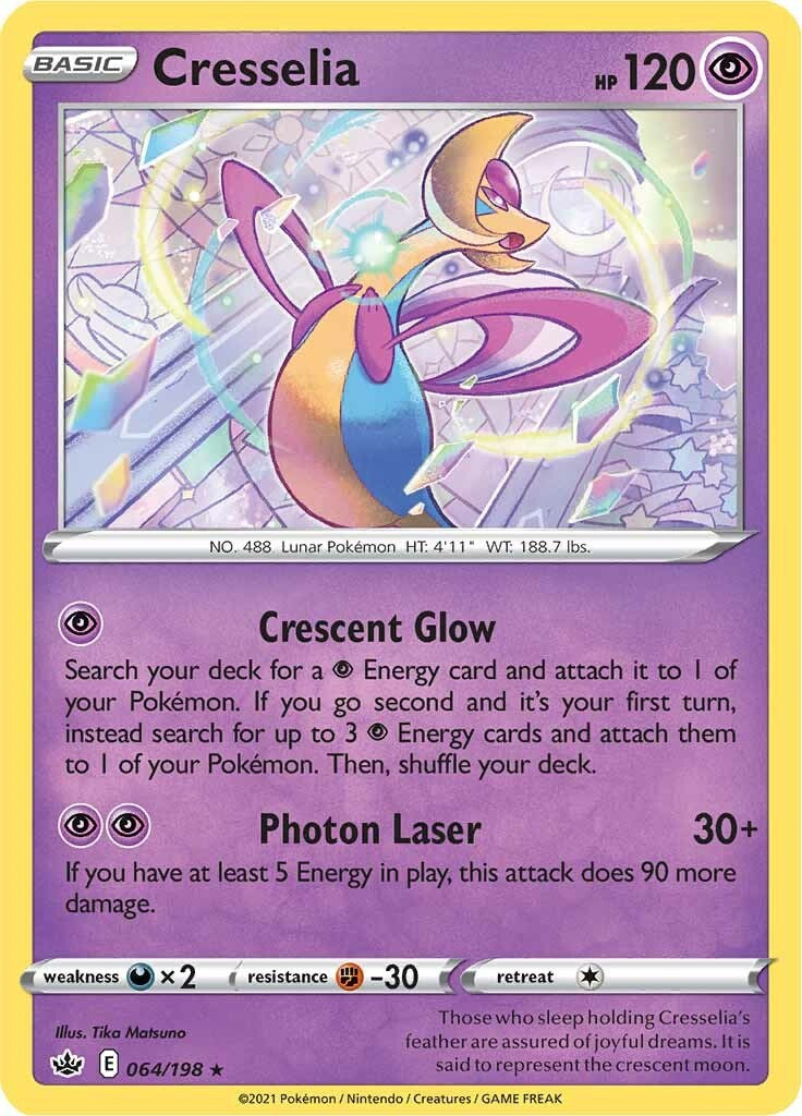 Cresselia (064/198) (Theme Deck Exclusive) [Sword & Shield: Chilling Reign] - Card Brawlers | Quebec | Canada | Yu-Gi-Oh!