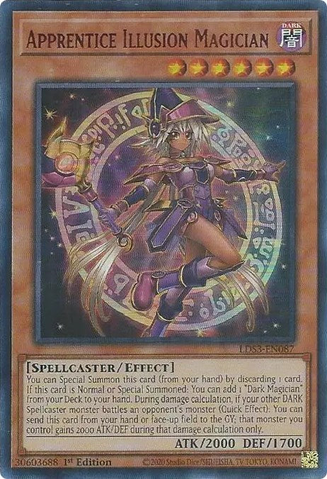 Apprentice Illusion Magician (Red) [LDS3-EN087] Ultra Rare - Card Brawlers | Quebec | Canada | Yu-Gi-Oh!