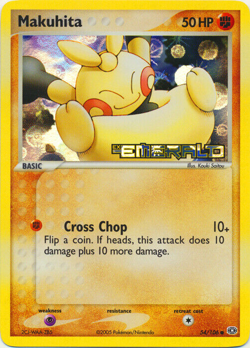 Makuhita (54/106) (Stamped) [EX: Emerald] - Card Brawlers | Quebec | Canada | Yu-Gi-Oh!