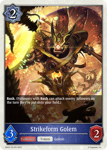 Strikeform Golem (SD03-T01EN) [Mysteries of Conjuration] - Card Brawlers | Quebec | Canada | Yu-Gi-Oh!