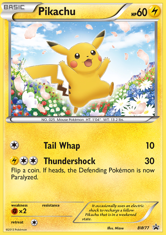 Pikachu (BW77) [Black & White: Black Star Promos] - Card Brawlers | Quebec | Canada | Yu-Gi-Oh!