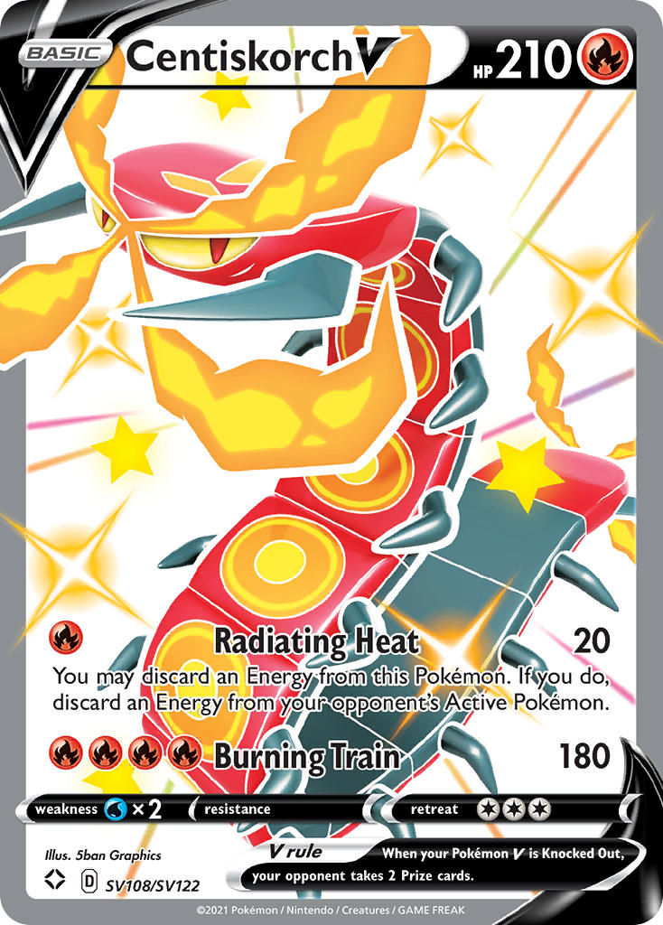Centiskorch V (SV108/SV122) [Sword & Shield: Shining Fates] - Card Brawlers | Quebec | Canada | Yu-Gi-Oh!