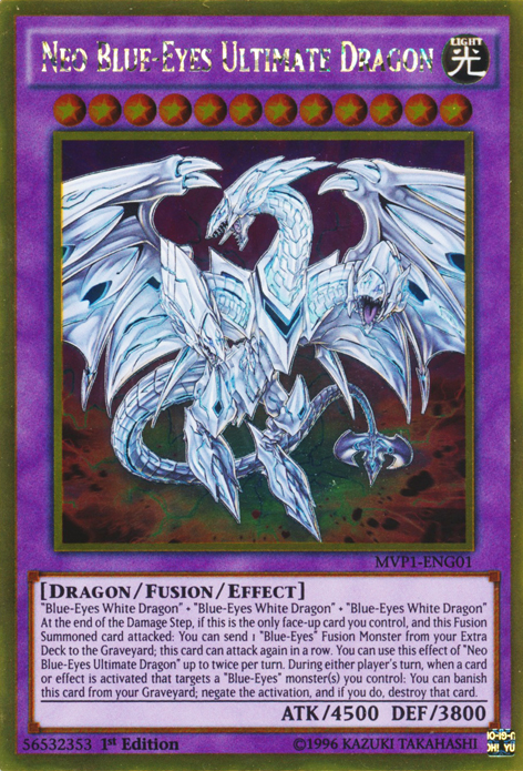 Neo Blue-Eyes Ultimate Dragon [MVP1-ENG01] Gold Rare - Card Brawlers | Quebec | Canada | Yu-Gi-Oh!