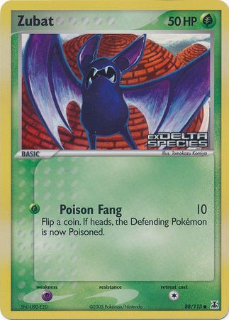 Zubat (88/113) (Stamped) [EX: Delta Species] - Card Brawlers | Quebec | Canada | Yu-Gi-Oh!