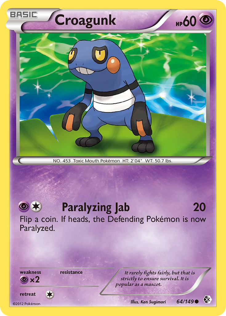 Croagunk (64/149) [Black & White: Boundaries Crossed] - Card Brawlers | Quebec | Canada | Yu-Gi-Oh!