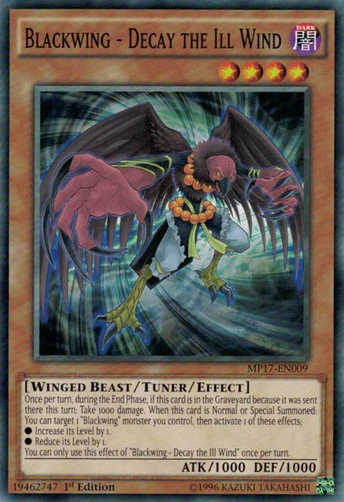 Blackwing - Decay the Ill Wind [MP17-EN009] Common - Yu-Gi-Oh! - Card Brawlers | Quebec | Canada |