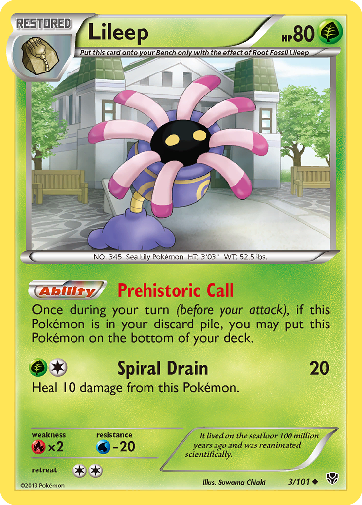 Lileep (3/101) [Black & White: Plasma Blast] - Card Brawlers | Quebec | Canada | Yu-Gi-Oh!
