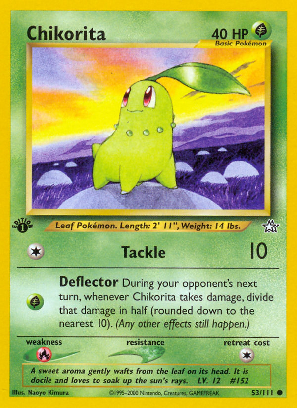 Chikorita (53/111) [Neo Genesis 1st Edition] - Card Brawlers | Quebec | Canada | Yu-Gi-Oh!