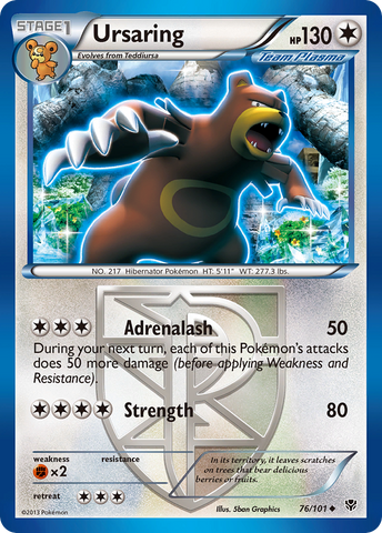 Ursaring (76/101) [Black & White: Plasma Blast] - Card Brawlers | Quebec | Canada | Yu-Gi-Oh!