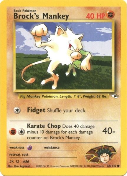 Brock's Mankey (68/132) [Gym Heroes Unlimited] - Card Brawlers | Quebec | Canada | Yu-Gi-Oh!