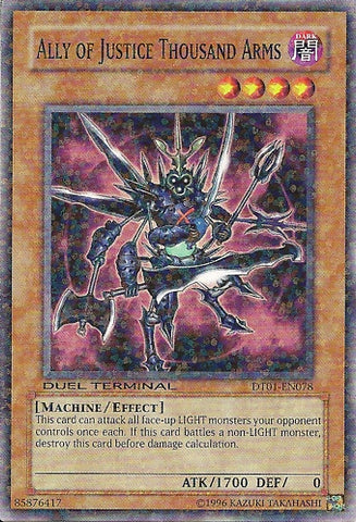 Ally of Justice Thousand Arms [DT01-EN078] Common - Card Brawlers | Quebec | Canada | Yu-Gi-Oh!