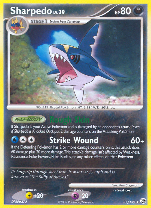 Sharpedo (37/132) [Diamond & Pearl: Secret Wonders] - Card Brawlers | Quebec | Canada | Yu-Gi-Oh!