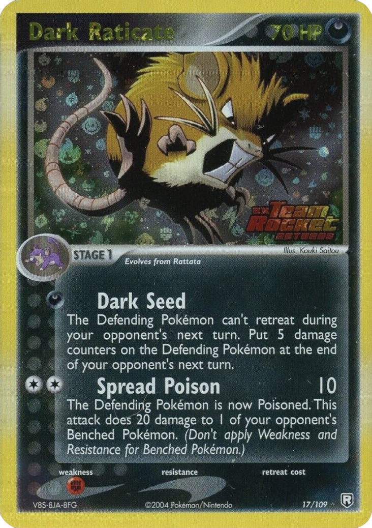 Dark Raticate (17/109) (Stamped) [EX: Team Rocket Returns] - Card Brawlers | Quebec | Canada | Yu-Gi-Oh!
