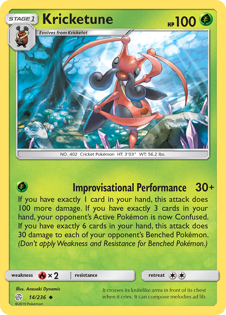 Kricketune (14/236) [Sun & Moon: Cosmic Eclipse] - Card Brawlers | Quebec | Canada | Yu-Gi-Oh!