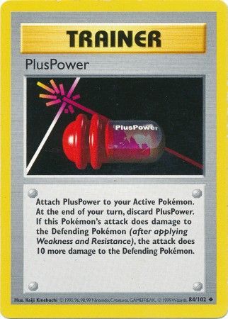 PlusPower (84/102) [Base Set Shadowless Unlimited] - Card Brawlers | Quebec | Canada | Yu-Gi-Oh!