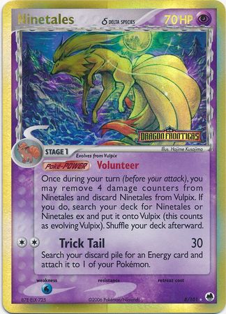 Ninetales (8/101) (Delta Species) (Stamped) [EX: Dragon Frontiers] - Card Brawlers | Quebec | Canada | Yu-Gi-Oh!