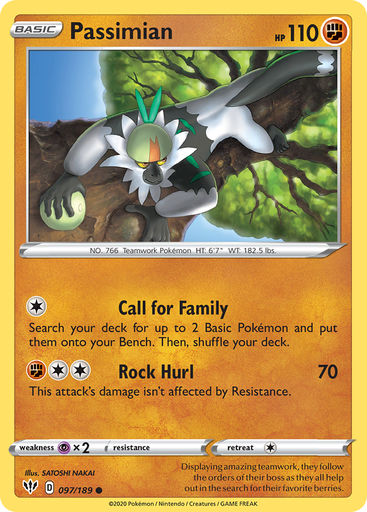 Passimian (097/189) [Sword & Shield: Darkness Ablaze] - Card Brawlers | Quebec | Canada | Yu-Gi-Oh!