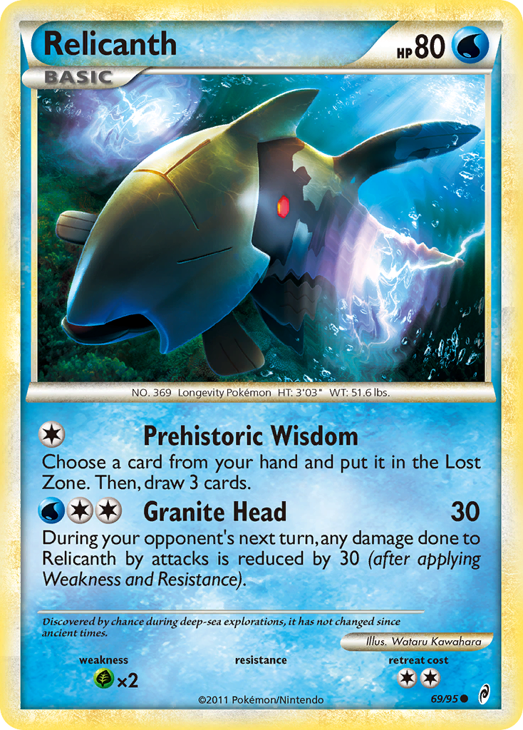 Relicanth (69/95) [HeartGold & SoulSilver: Call of Legends] - Card Brawlers | Quebec | Canada | Yu-Gi-Oh!