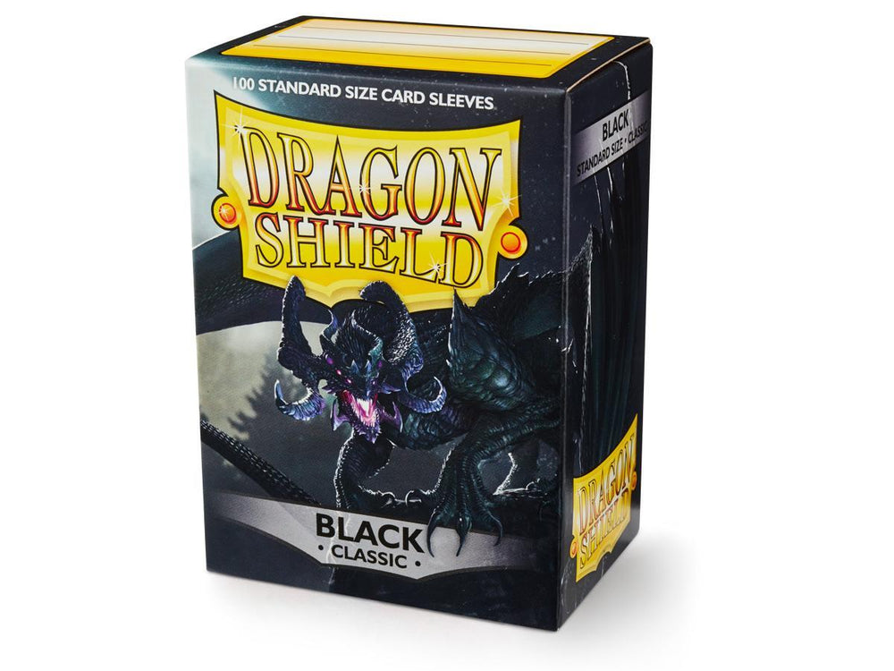 Dragon Shield Classic Sleeve -  Black ‘Signoir’ 100ct - Card Brawlers | Quebec | Canada | Yu-Gi-Oh!