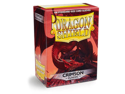 Dragon Shield Classic Sleeve - Crimson ‘Arteris’ 100ct - Card Brawlers | Quebec | Canada | Yu-Gi-Oh!