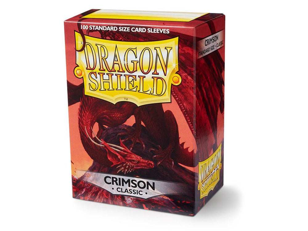 Dragon Shield Classic Sleeve - Crimson ‘Arteris’ 100ct - Card Brawlers | Quebec | Canada | Yu-Gi-Oh!