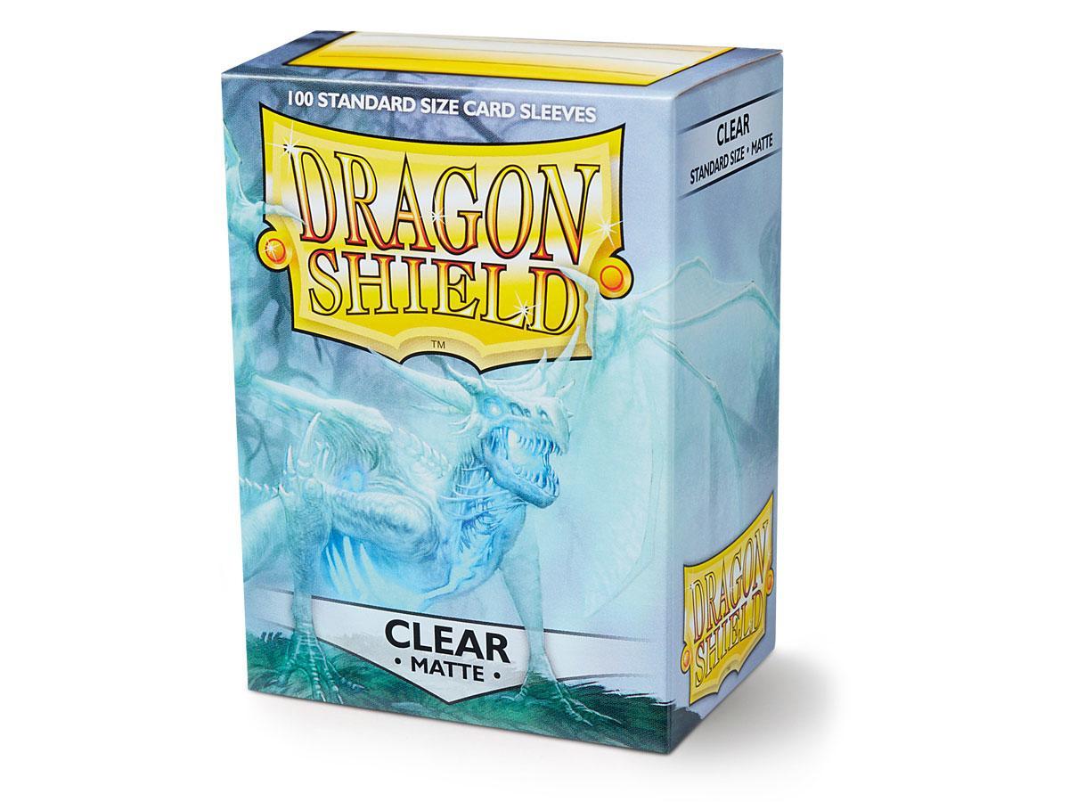 Dragon Shield Matte Sleeve - Clear ‘Angrozh’ 100ct - Card Brawlers | Quebec | Canada | Yu-Gi-Oh!